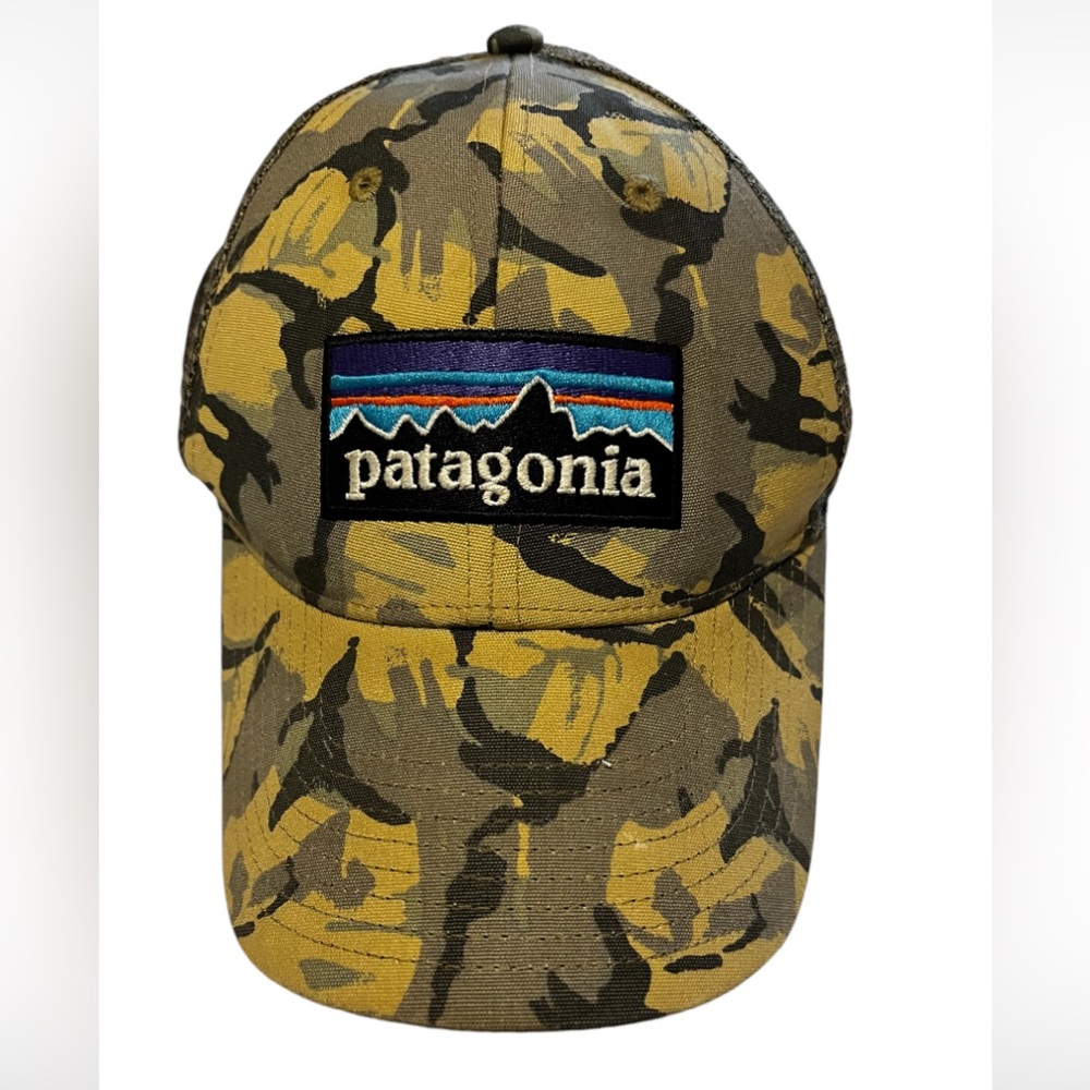 PATAGONIA P-6 LoPro Hunter Camo Trucker Cap Mesh SnapBack. OS